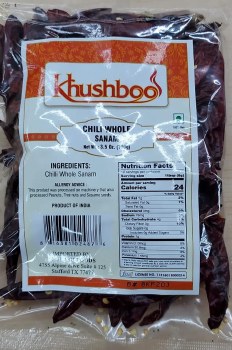 KHUSHBOO DRY WHOLE SANAM CHILLIES 100GM