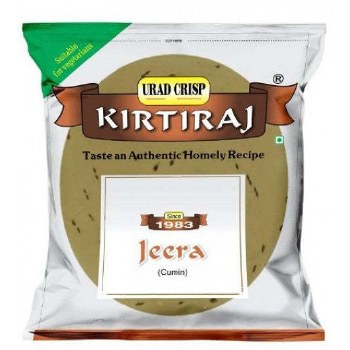 KIRTIRAJ URAD CRISPS JEERA COIN PAPAD NET WT 400 GM