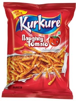 KURKURE NAUGHTY TOMATO INDIAN CHIPS 115GM