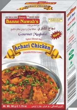 Banne Nawab S Achari Chicken Masala 50 Gm Subhlaxmi Grocers