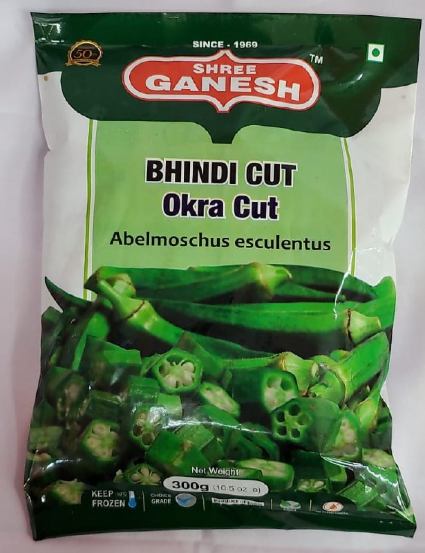 Ganesh Frozen Bhindi Cut 300gm - Subhlaxmi Grocers