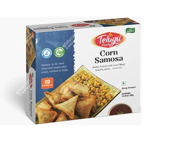 Telugu Corn Samosa 12pc - Subhlaxmi Grocers