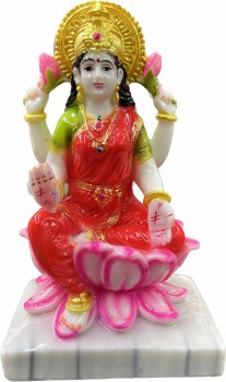 COLORED LAXMIJI ON LOTUS 7INCH