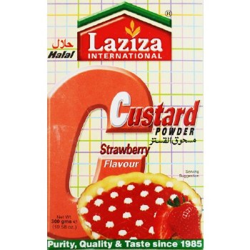 LAZIZA CUSTARD POWDER STRAWBERRY 300GM