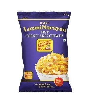 BABUS LAXMI NARAYAN BEST CORN FLAKES CHIWDA NET WT 500 GM