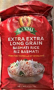 LAXMI EXTRA LONG GRAIN BASMATI RICE 10LB