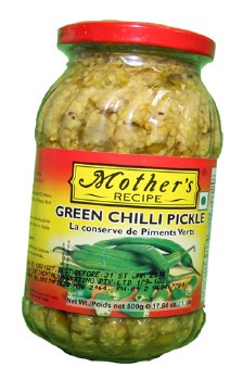 MOTHER'S RECIPE GREEN CHILLI PICKLE 500 GM