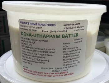 MEENA DOSA UTAPPAM BATTER BIG 50 OZ