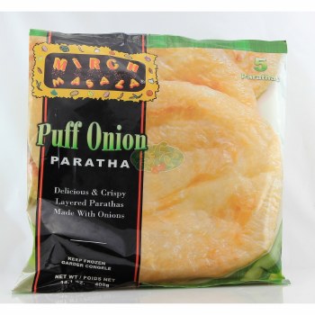 MIRCH MASALA FROZEN ONION PARATHA 400GM 5PC