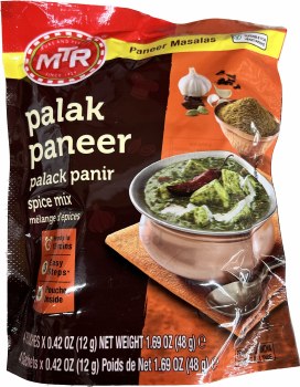 Mtr Palak Paneer Sp Mix 48gm