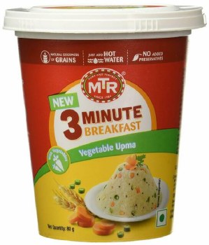 MTR 3MIN VEGETABLE UPMA CUP 80 GM