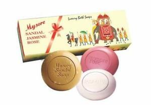 MYSORE SANDAL JASMINE ROSE COMBO SOAP PACK 450GM