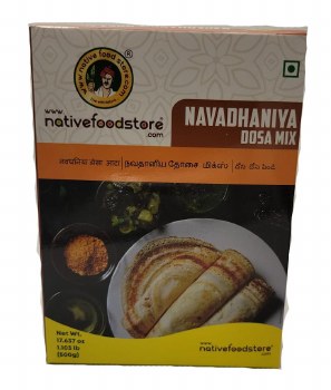 NATIVE FOOD STORE NAVDHANYA DOSA MIX 500GM