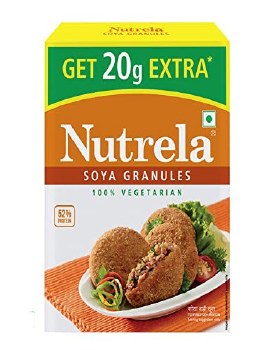 NUTRELA  SOYA GRANULES (100% VEGETARIAN) NET WT 200GM