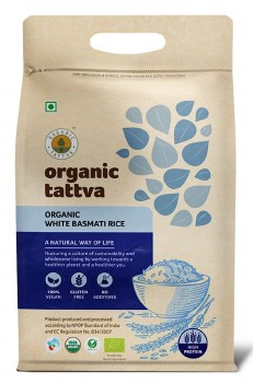 ORGANIC TATTVA, ORGANIC WHITE BASMATI RICE 10 LB BAG