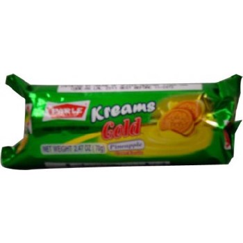 Parle Gold Pineappple Flavored Sandwich Biscuits - 66.72 Grams