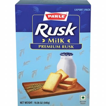 PARLE PREMIUM MILK RUSK CRISPY TEA TIME SNACK NET WT 19.26 OZ (182 GM)