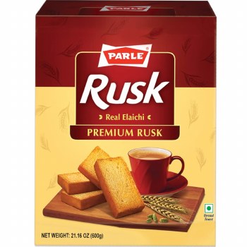 PARLE CARDAMOM ELAICHI RUSK CRISPY SNACK NET WT 21.16 OZ (600 GM)