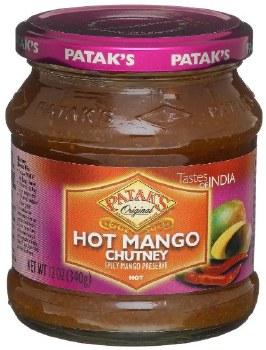 Patak Hot Mango Chutney 12oz