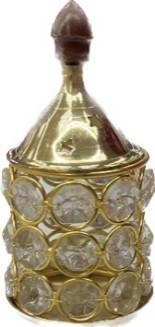Brass Crystal Diya No.1