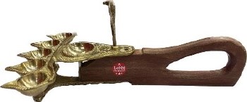 Brass Wooden Aarti Big