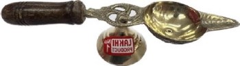 Aarti Chamcha Wooden Handle