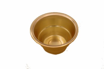 GOLD PLASTIC BOWLS 50 COUNT