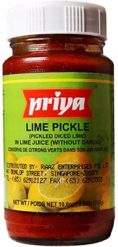 PRIYA  LIME PICKLE WITHOUT GARLIC 300G