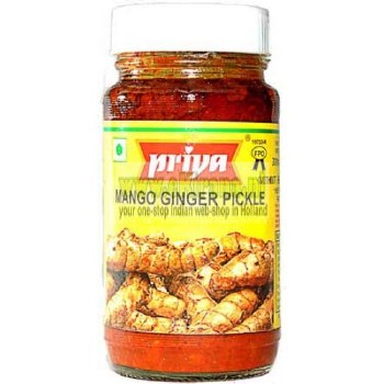 PRIYA MANGO GINGER PICKLE WITHOUT GARLIC 300G