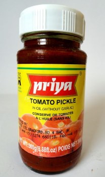 PRIYA TOMATO PICKLE WITHOUT GARLIC 300G