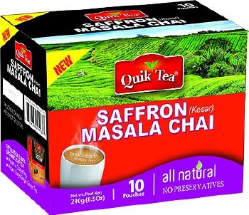 QUIK TEA  SAFFRON MASALA TEA 10 CT
