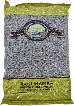 GRAIN MARKET RAGI MAMRA PUFFED FINGER MILLET NET WT 10.5 OZ(300 GM)