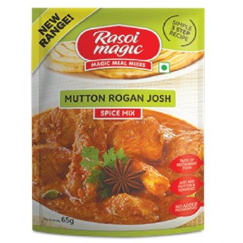 RASOI MAGIC MAGIC MEAL MIXES SPICE MIX FOR MUTTON ROAGAN JOSH NET WT 65 GM/ 2.3 OZ