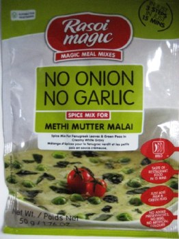 RASOI MAGIC NO ONION NO GARLIC METHI MUTTER MALAI SPICE MIX NET WT 45 GM