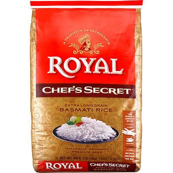 Royal Chef's Secret Basmathi Rice 40 LB