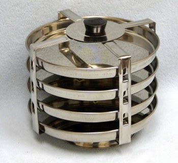 STAINLESS STEEL DHOKLA STAND 4 PIECES SET