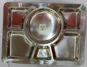 STEEL THALI JUMBO 6SECTION
