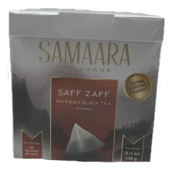 SAMAARA SAFF ZAFF SAFFRON BLACK TEA 50BAGS