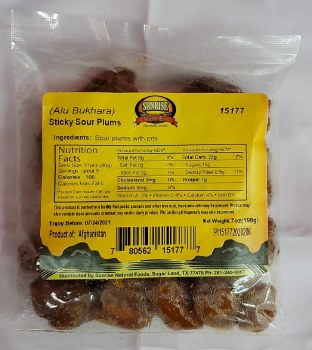 SUNRISE ALU BUKHARA SOUR STICKY PLUMS 7OZ