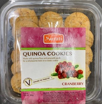 SURATI CRANBERRY QUINOA COOKIE 300 GM