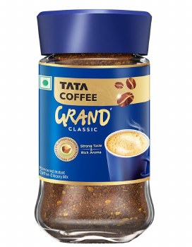 TATA COFFEE GRAND CLASSIC (INSTANT COFFEE-CHICORY MIX) NET WT 50 GM