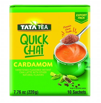 TATA TEA INSTANT CARDAMOM CHAI (10 PUCHES) 220 GM