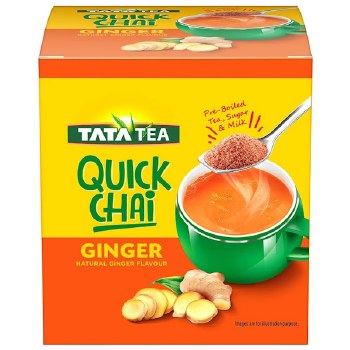 TATA TEA INSTANT GINGER CHAI (10 PUCHES) 220 GM