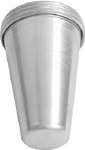 ALUMINIUM KULFI MOULD 3.5'' (SET OF 12)