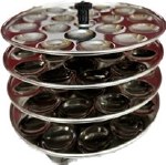 STAINLESS STEEL IDLI STAND WITH 4PLATES