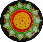 Fancy Clay Diya Round 11diya