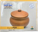 Clay Curd Pot With Lid 500ml