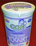 GOPI YOGURT NON FAT 4LB