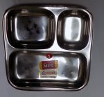 Stainles Steel Pav Bhaji Plate