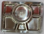 STEEL THALI JUMBO 6SECTION